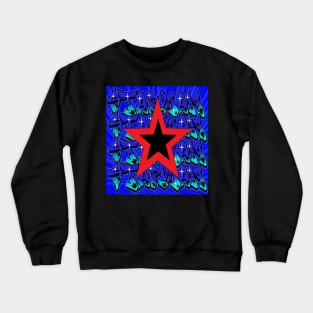 Starman Red Dark Star ziggy Crewneck Sweatshirt